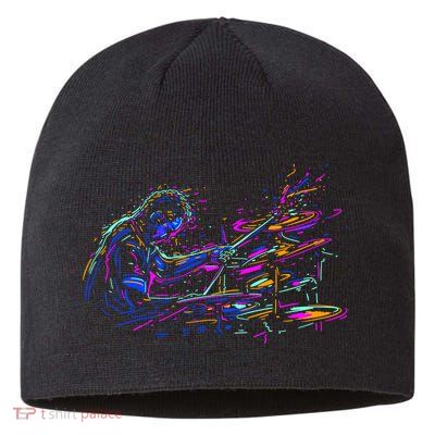 Drummer Abstract Sustainable Beanie