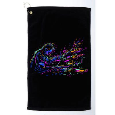 Drummer Abstract Golf Towel