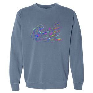 Drummer Abstract Garment-Dyed Sweatshirt