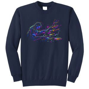 Drummer Abstract Tall Sweatshirt