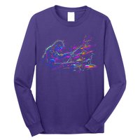 Drummer Abstract Long Sleeve Shirt
