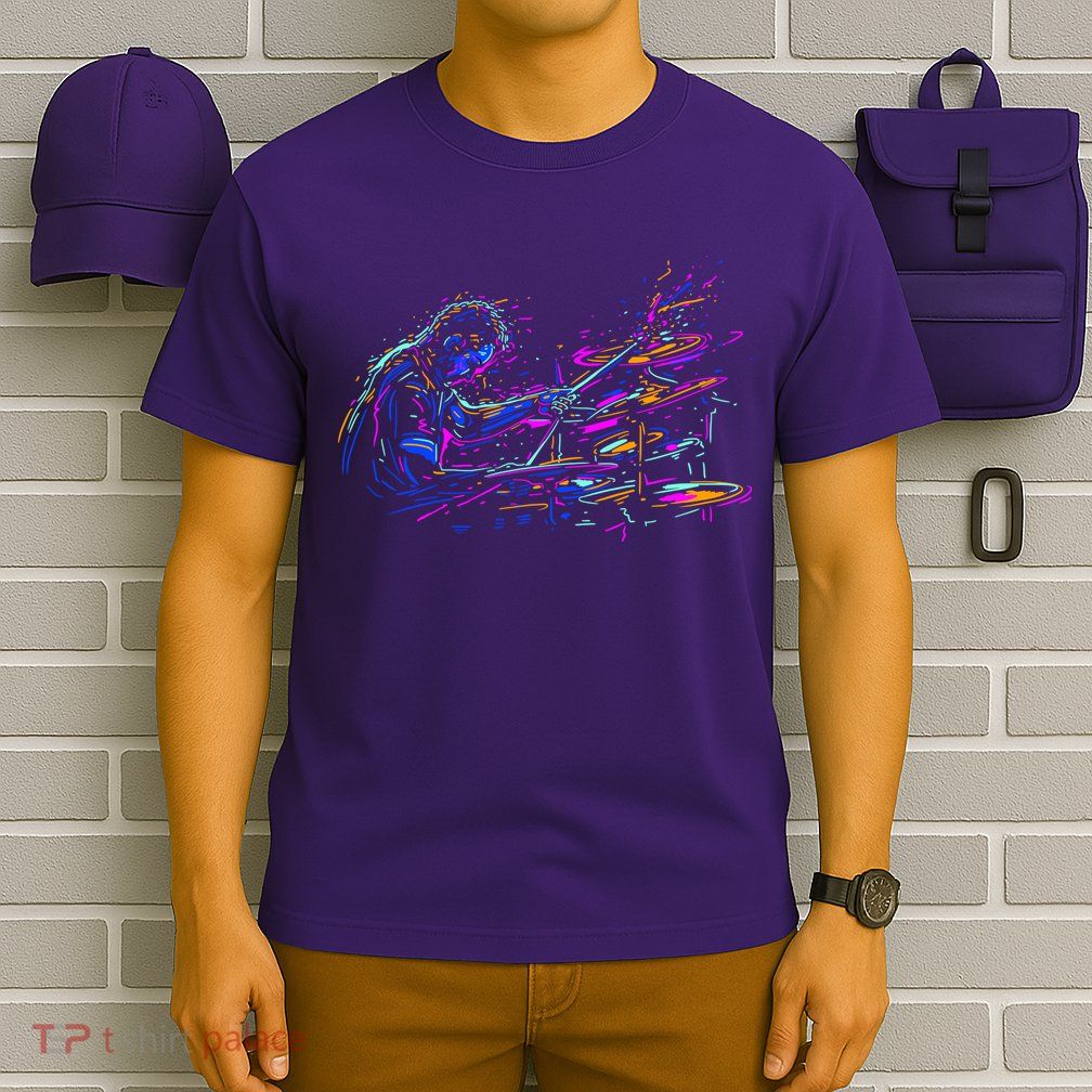 Drummer Abstract T-Shirt