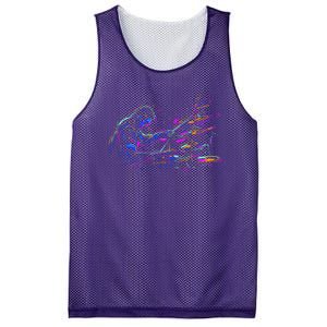 Drummer Abstract Mesh Reversible Basketball Jersey Tank