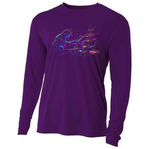 Drummer Abstract Cooling Performance Long Sleeve Crew