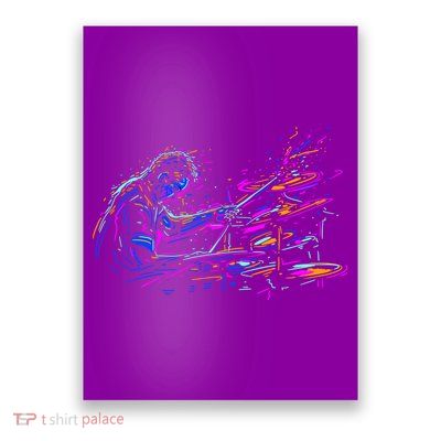 Drummer Abstract Poster