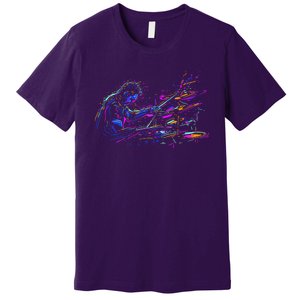 Drummer Abstract Premium T-Shirt