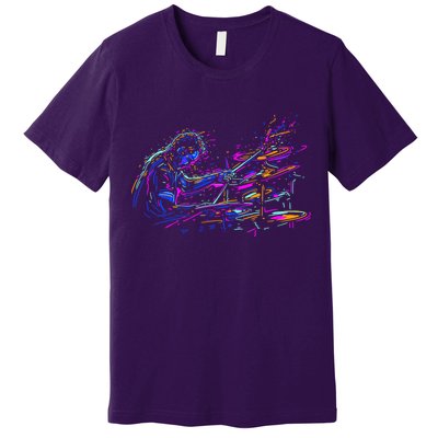 Drummer Abstract Premium T-Shirt