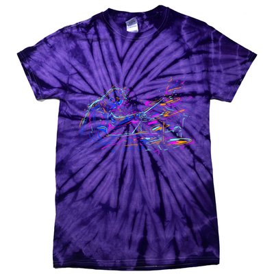 Drummer Abstract Tie-Dye T-Shirt