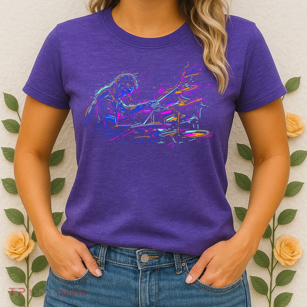 Drummer Abstract Womens T-Shirt