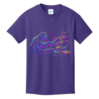 Drummer Abstract Kids T-Shirt
