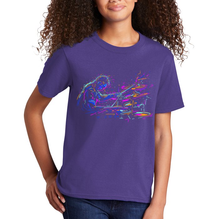 Drummer Abstract Kids T-Shirt