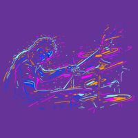Drummer Abstract Kids T-Shirt