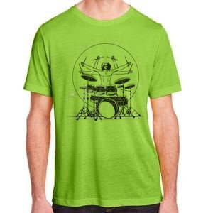 Drummer Playing Rock Band Illustration Adult ChromaSoft Performance T-Shirt