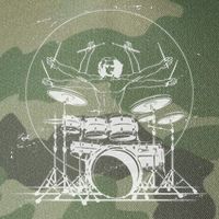 Drummer Playing Rock Band Illustration Legacy Tie Dye Trucker Hat