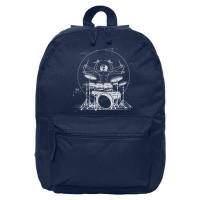 Drummer Playing Rock Band Illustration 16 in Basic Backpack