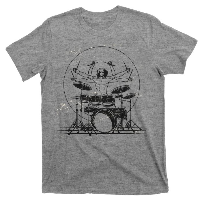 Drummer Playing Rock Band Illustration T-Shirt