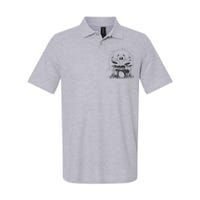 Drummer Playing Rock Band Illustration Softstyle Adult Sport Polo