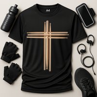 Drumsticks Cross Cooling Performance Crew T-Shirt