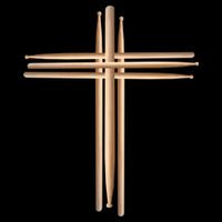 Drumsticks Cross Hoodie