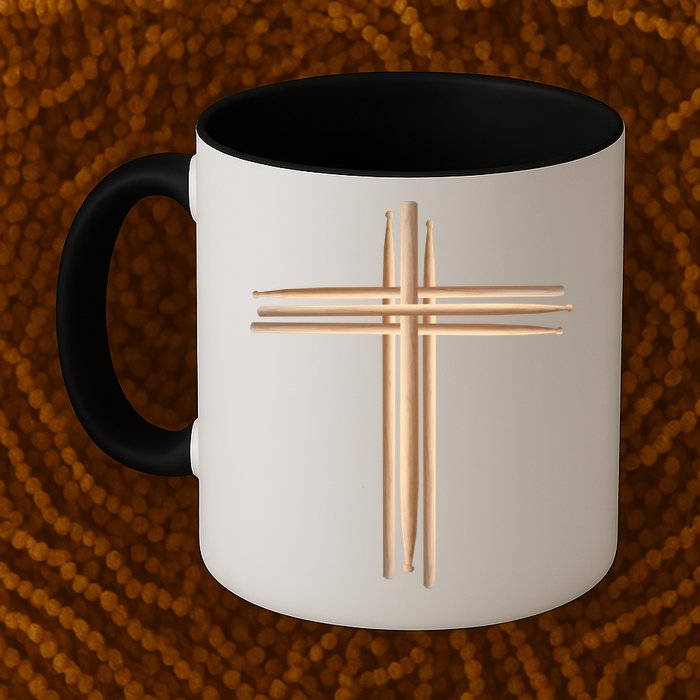 Drumsticks Cross Mug