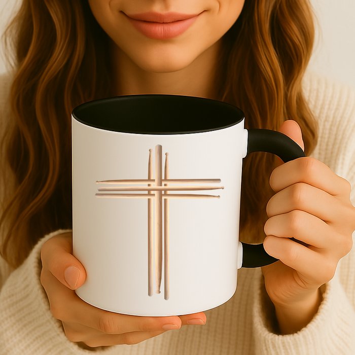 Drumsticks Cross Mug