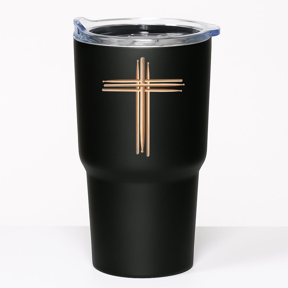 Drumsticks Cross Tumbler