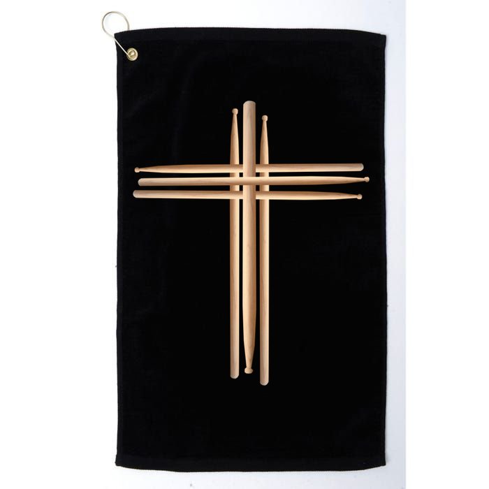 Drumsticks Cross Golf Towel