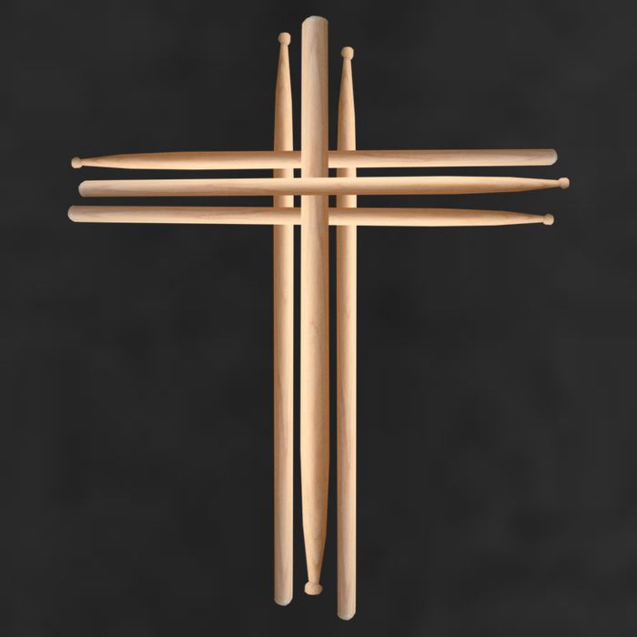Drumsticks Cross Golf Towel