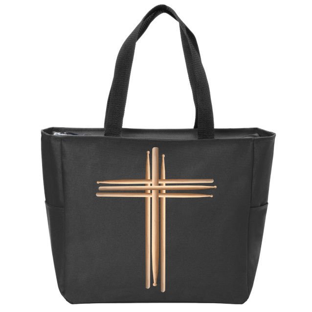Drumsticks Cross Zip Tote Bag