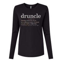 Druncle Another Term For Uncle Usually Lit Womens Cotton Relaxed Long Sleeve T-Shirt