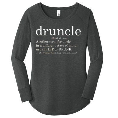 Druncle Another Term For Uncle Usually Lit Women's Perfect Tri Tunic Long Sleeve Shirt