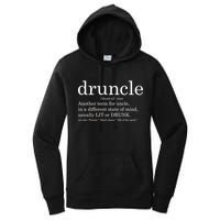 Druncle Another Term For Uncle Usually Lit Women's Pullover Hoodie