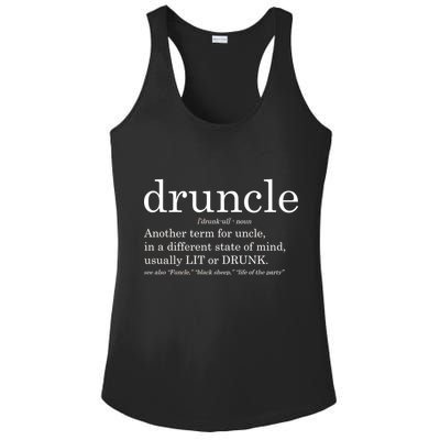 Druncle Another Term For Uncle Usually Lit Ladies PosiCharge Competitor Racerback Tank