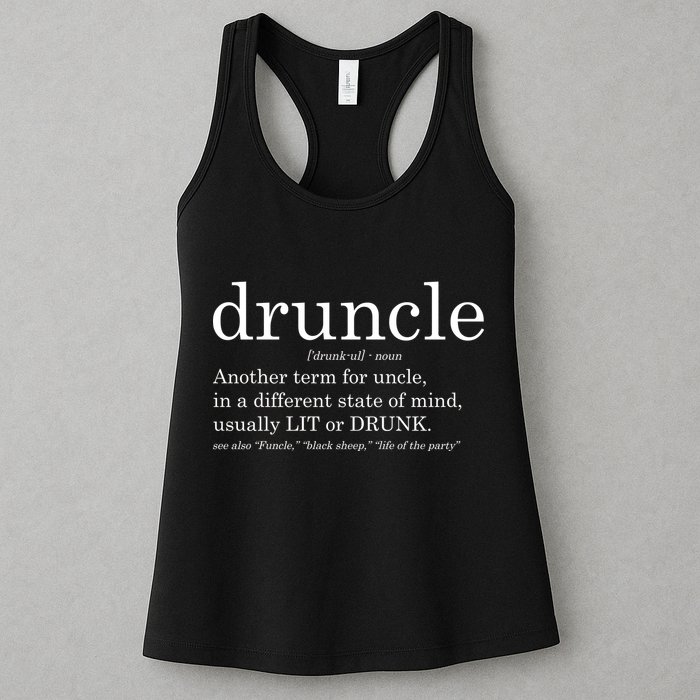 Druncle Another Term For Uncle Usually Lit Womens Tank Top
