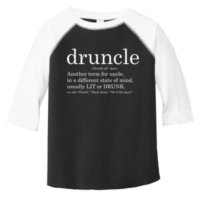 Druncle Another Term For Uncle Usually Lit Toddler Fine Jersey T-Shirt