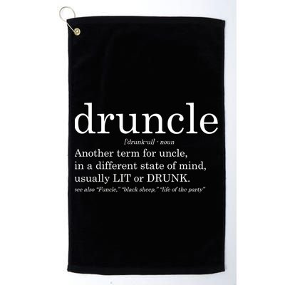 Druncle Another Term For Uncle Usually Lit Golf Towel