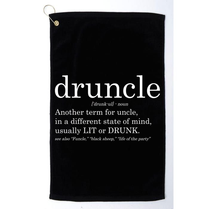 Druncle Another Term For Uncle Usually Lit Golf Towel
