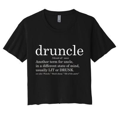 Druncle Another Term For Uncle Usually Lit Crop Top
