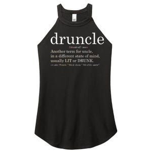 Druncle Another Term For Uncle Usually Lit Women's Perfect Tri Rocker Tank