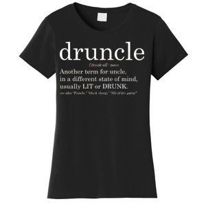 Druncle Another Term For Uncle Usually Lit Women's T-Shirt