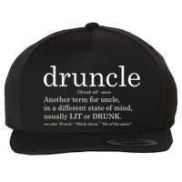 Druncle Another Term For Uncle Usually Lit Wool Snapback Cap