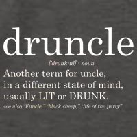 Druncle Another Term For Uncle Usually Lit Vector Backpack