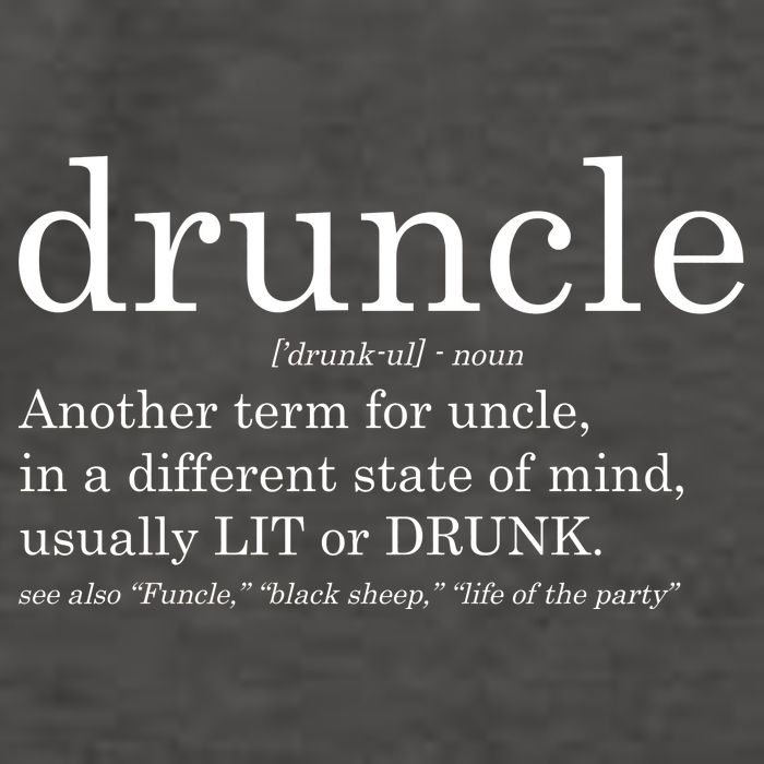 Druncle Another Term For Uncle Usually Lit Vector Backpack