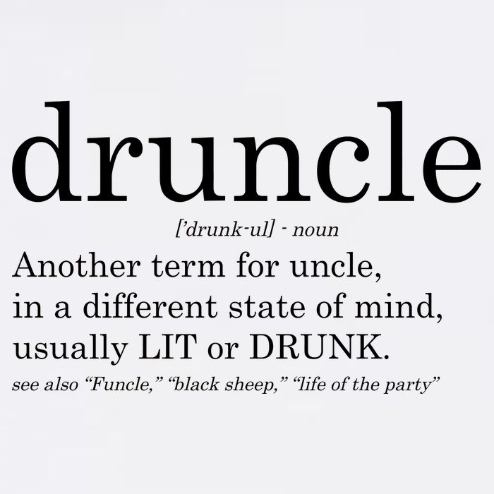 Druncle Another Term For Uncle Usually Lit Garment-Dyed Sweatshirt