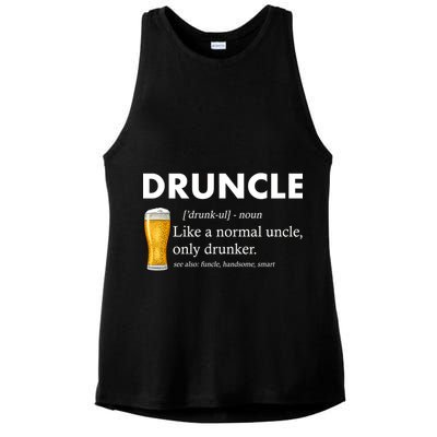 Druncle Funny Uncle Definition See Also Funcle Ladies PosiCharge Tri-Blend Wicking Tank