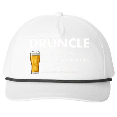 Druncle Funny Uncle Definition See Also Funcle Snapback Five-Panel Rope Hat