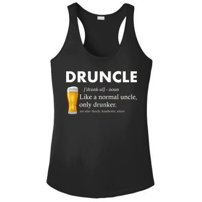 Druncle Funny Uncle Definition See Also Funcle Ladies PosiCharge Competitor Racerback Tank