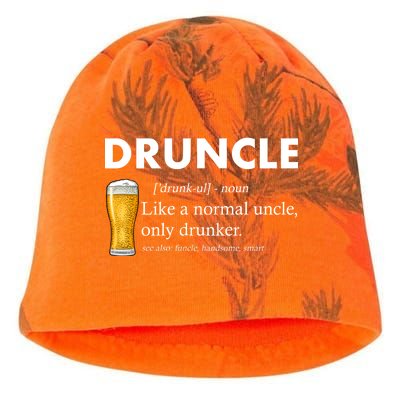 Druncle Funny Uncle Definition See Also Funcle Kati - Camo Knit Beanie