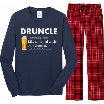 Druncle Funny Uncle Definition See Also Funcle Long Sleeve Pajama Set