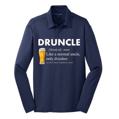 Druncle Funny Uncle Definition See Also Funcle Silk Touch Performance Long Sleeve Polo